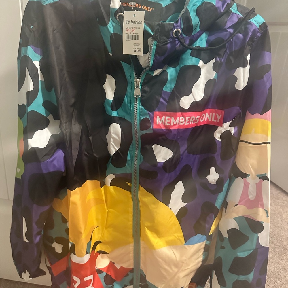 Members Only Multicolor Graphic Jacket